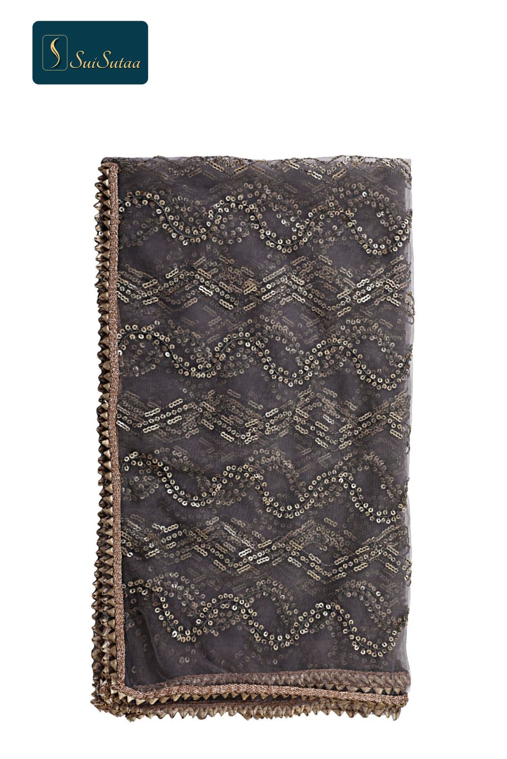 Net sequence work Dupatta