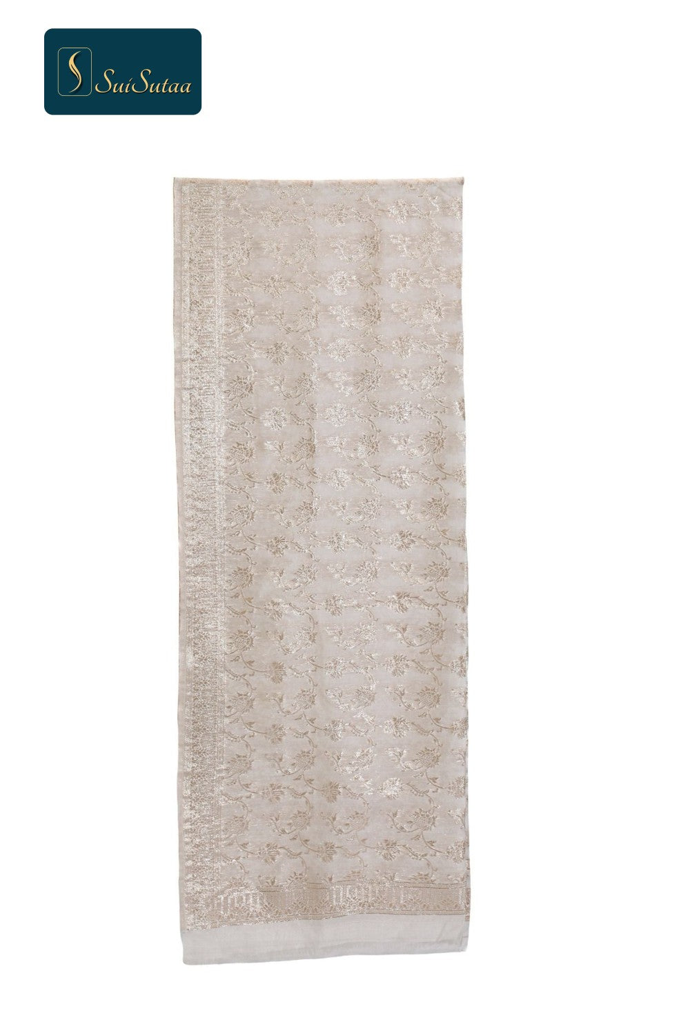 Dyeable broket Silk Dupatta