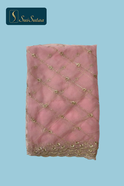 Pink Tissue Dupatta