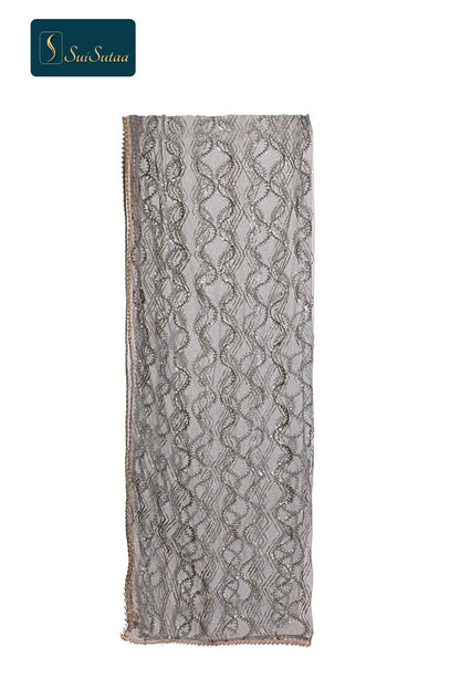 Net sequence work Dupatta
