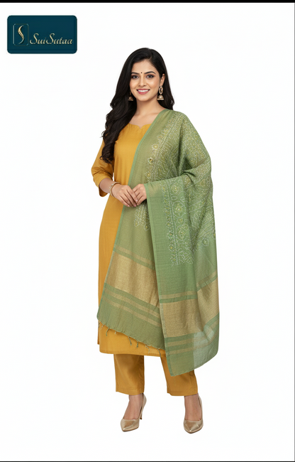 Bandni silk Dupatta