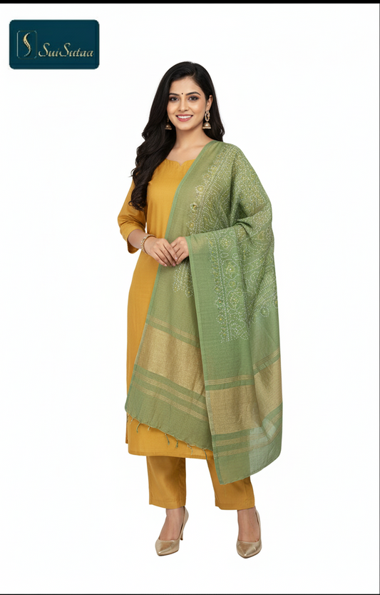 Bandni silk Dupatta